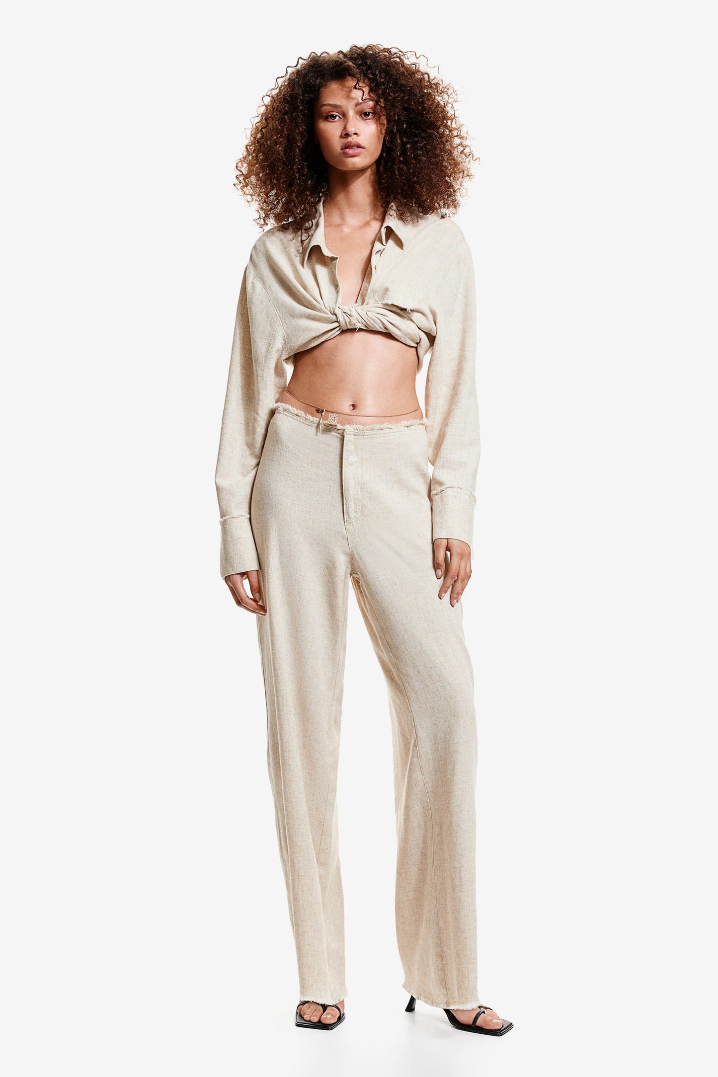 Palm Linen Blend Pants