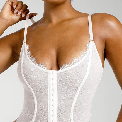 Lace Glamour Thong Hourglass Bodysuit