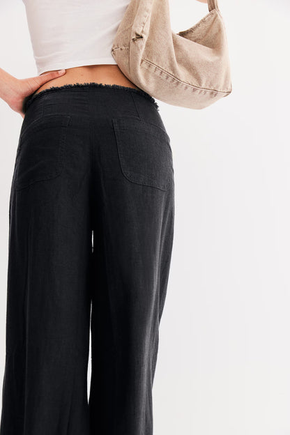 Palm Linen Blend Pants