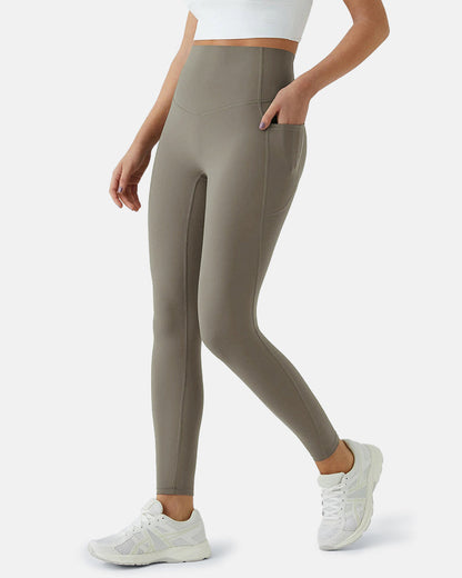 Tummy Control Butt Lifting Seamless Leggings with Pockets Squat Proof