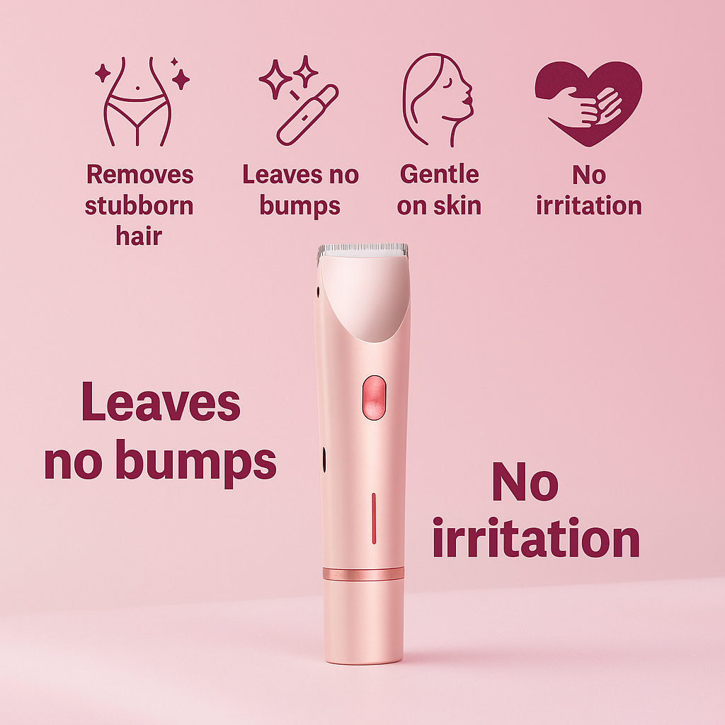 AuraSkin™ - 2 in 1 Painless Bikini Hair Trimmer
