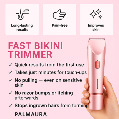 AuraSkin™ - 2 in 1 Painless Bikini Hair Trimmer