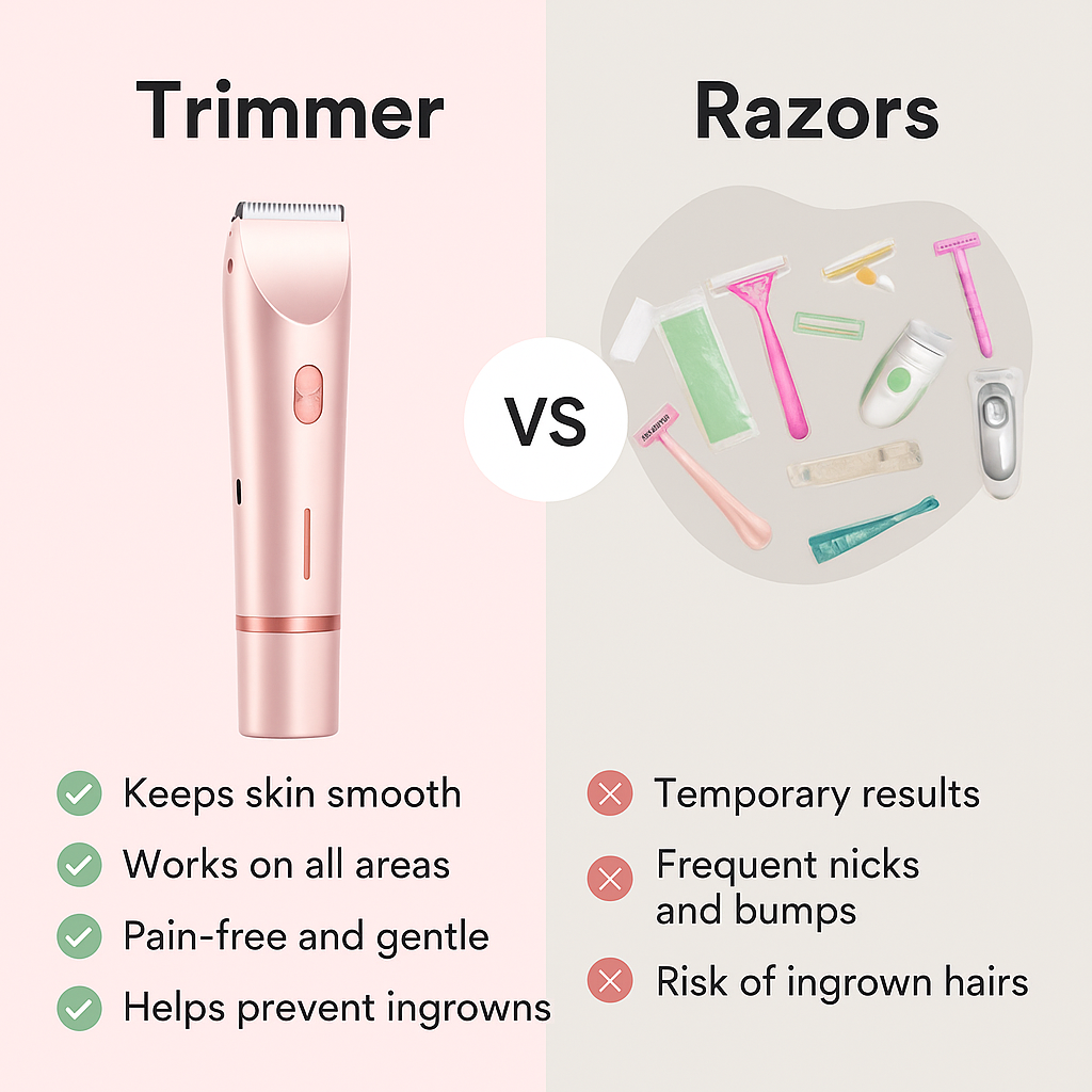 AuraSkin™ - 2 in 1 Painless Bikini Hair Trimmer