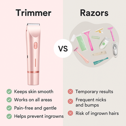 AuraSkin™ - 2 in 1 Painless Bikini Hair Trimmer